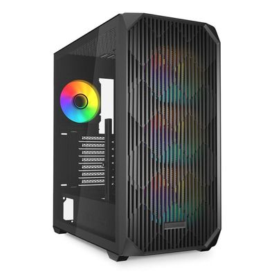 Sharkoon Sharkoon Gehäuse AK3 RGB ATX 1xGlas schwa
