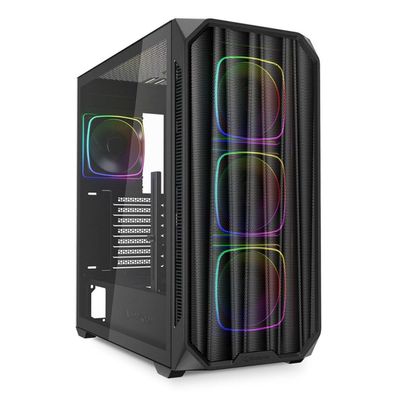 Sharkoon Sharkoon Gehäuse AK5M RGB ATX 1xMetall schwa