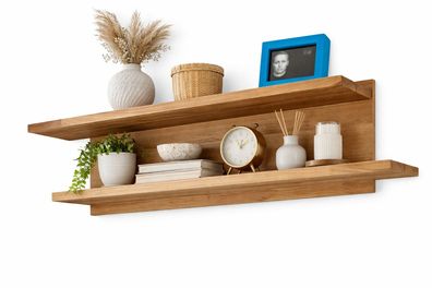 Wandboard 121x22x28 Wandregal Kernbuche teilmassiv #1422