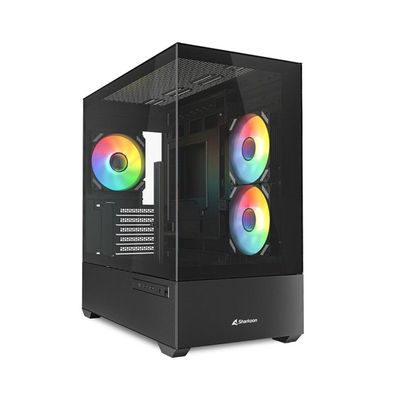 Sharkoon Sharkoon Gehäuse MK6 RGB Micro-ATX 1xGlas schwa