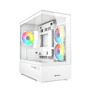 Sharkoon Sharkoon Gehäuse MK6 RGB Micro-ATX 1xGlas weiß