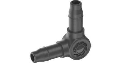 Micro-Drip-System L-Stück 4,6mm (3/16") (dunkelgrau, 10 Stück,