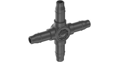 Micro-Drip-System Kreuzstück 4,6mm (3/16") (dunkelgrau, 10 Stü
