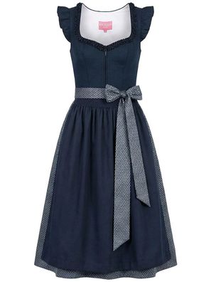 Dirndl Mavie 70cm Länge blau