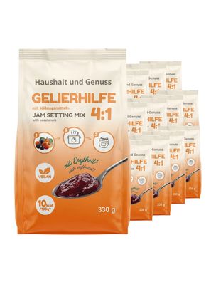 Gelierhilfe 4:1 Erythrit Alternative zu Gelierzucker 10 kcal 12 x 330g