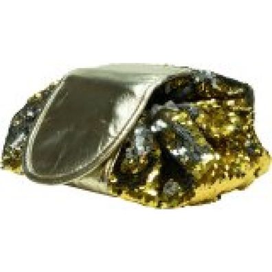 Bags Unlimited Sequin Make Up Bag - Gold