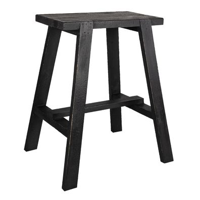Clayre & Eef Pflanzentischchen 50x39x58 cm Schwarz Holz (Gr. 50x39x58 cm)