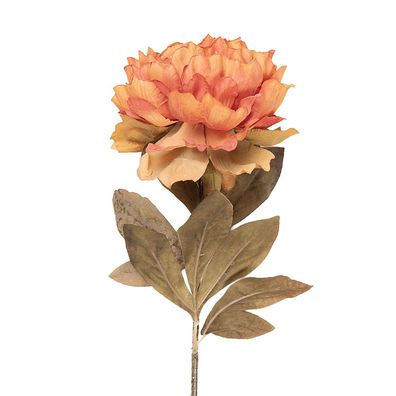 Clayre & Eef Kunstblume 70 cm Orange Kunststoff (Gr. 14x14x70 cm)