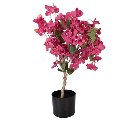 Clayre & Eef Künstlicher Bougainvillea-Baum 30x30x90 cm Rosa Kunststoff