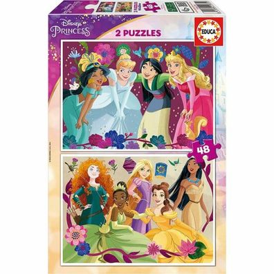PUZZLE 2X48 TEILE. DISNEY Prinzessinnen