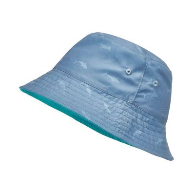 Playshoes Kinder Sonnenhut UV-Schutz Wende-Hut Hai 461528