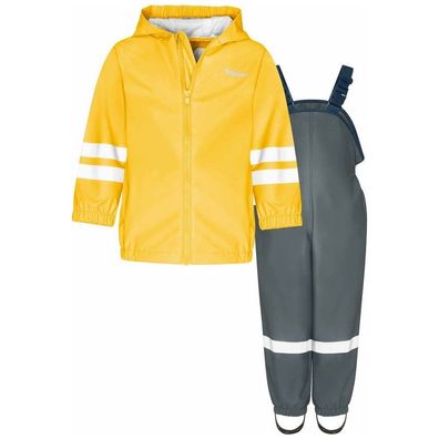 Playshoes Kinder Regenjacke Regen-Set Latzhose Basic 408331