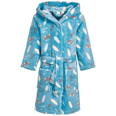 Playshoes Kinder Bademantel Fleece-Bademantel Surf-Bus 340117