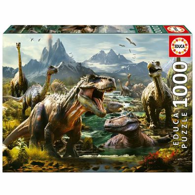 Wilde Dinosaurier Puzzle 1000Stück