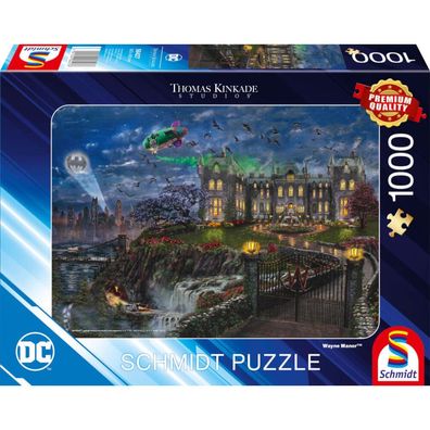 Thomas Kinkade Studios: Dc Comics Wayne Manor (1000 Teile)