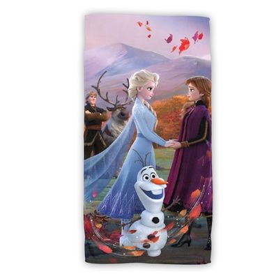 Disney Frozen Baumwolle Strandtuch Frottee Badetuch mit Premium Druck, 70x140 cm