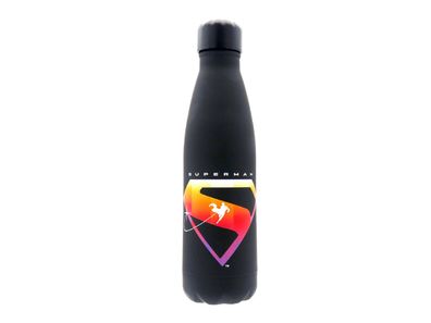 Superman Edelstahl Trinkflasche Isolierflasche 500ml schwarz