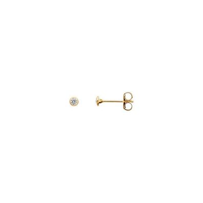 Ohrstecker - Gelbgold 375 - 2,0 mm Zirkonia