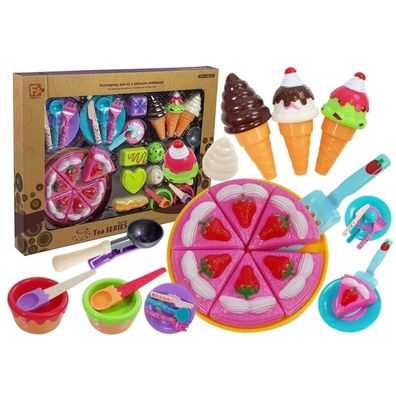 Leantoys Set von Süßigkeiten Desserts Eis Cookies Zubehör