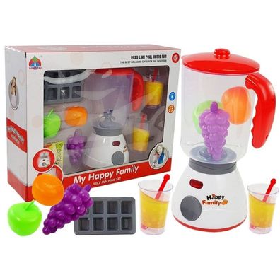 IMPORT Leantoys Spielzeug-Mixer Saftgläser Obst