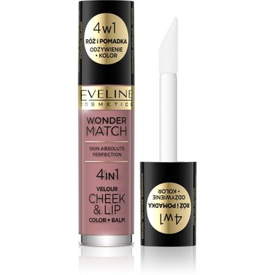 Eveline Wonder Match Erröten und Lippenstift 4in1 Nr. 02 4.5ml
