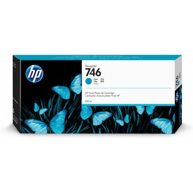 HP 746 Cyan Tintenpatrone 300ml