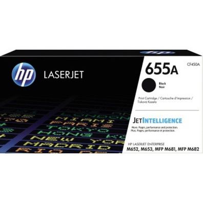 HP HP Cartridge No 655A HP655A HP 655A Black Schwarz (CF450A)