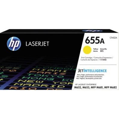 HP HP Cartridge No 655A HP655A HP 655A Yellow Gelb (CF452A)