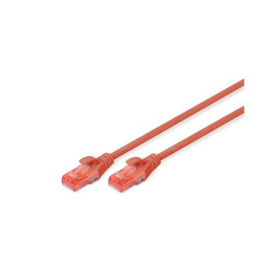 Digitus CAT 6 U/UTP Patchkabel - LSZH, 10m, rot