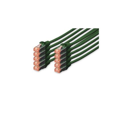 Digitus CAT 6 S/FTP Patchkabel, 10 Stück, 5m, grün
