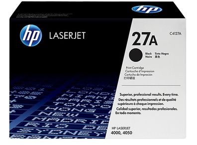 HP 27X - Hohe Ergiebigkeit - Schwarz - original - LaserJet - Tonerpatrone (C4127X)