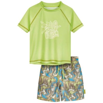 Playshoes Kinder Badeset UV-Schutz Bade-Set Wave Shorts 461502