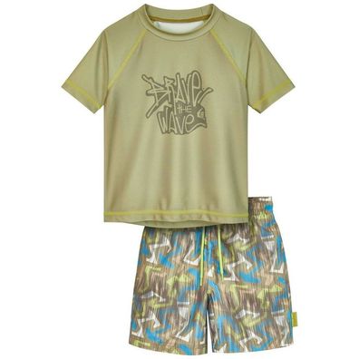 Playshoes Kinder Badeset UV-Schutz Bade-Set Wave Shorts 461502