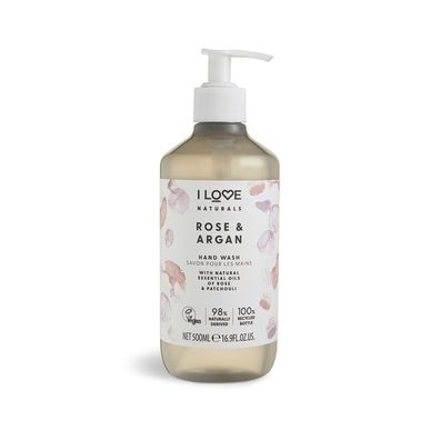 I Love Naturals Rose & Argan Hand Wash mit natürlichen Ölen 500ml