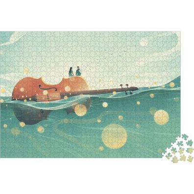 JANOD Schwebende Violine Puzzle 1000 Teile