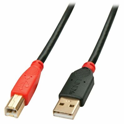 USB 2.0 Aktivkabel, USB-A Stecker > USB-B Stecker (schwarz, 15 Meter)