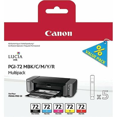 Canon Tinte Multipack PGI-72 MBK/M/C/Y/R
