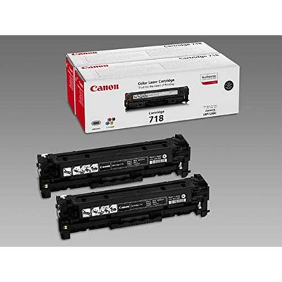 Canon Canon Cartridge 718 Black Schwarz Twin Pack (2662B005)