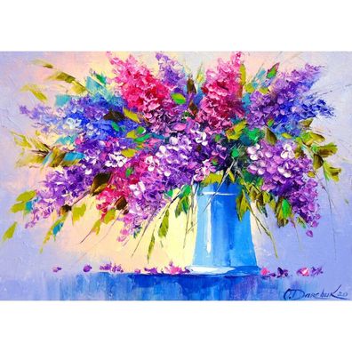 ENJOY Puzzle Fliederstrauß in einer Vase 1000 Teile