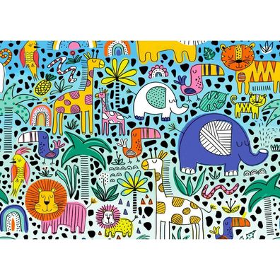 ENJOY Puzzle Doodle Safari 1000 Teile