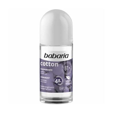 Babaria Deodorant Cotton Roll On 50ml