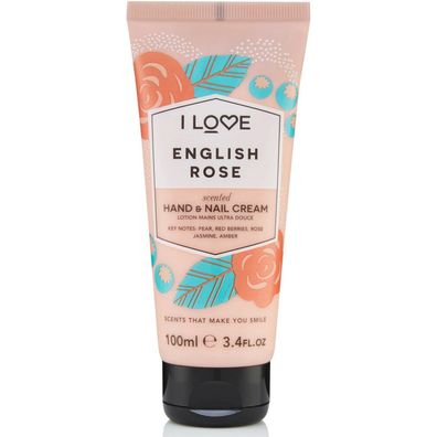 I Love... English Rose Hand & Nail Cream 100ml