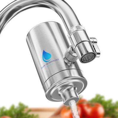 HAHN Technology Edelstahl Wasserhahn Wasserfilter mit Aktivkohlekartusche