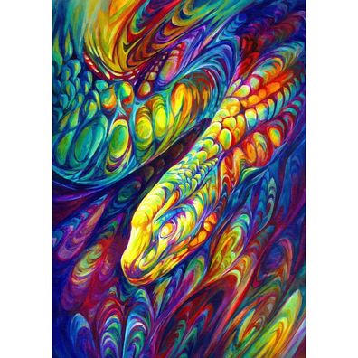 ENJOY Regenbogen Schlange Puzzle 1000 Teile