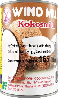 Windmill Kokosmilch 14 % Fett (165 ml)