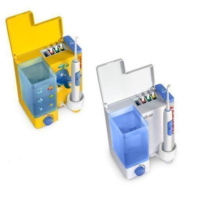 Munddusche Zahnreinigung Mundspühlung Zahnpflegesystem Irrigator Gelb Blau