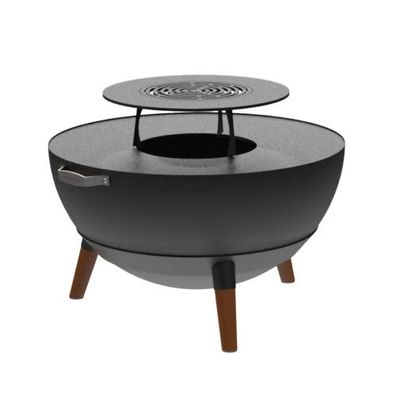 Nexo Boule 1000 Gartenkamin Plancha Grill Schwarz