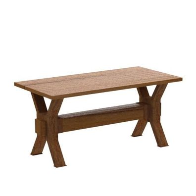 Country Garten Terrassen Tisch Cortenstahl