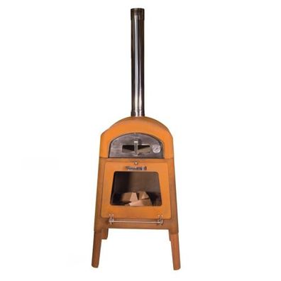 Nexo Pizza Holzofen mit Grillplatte Cortenstahl