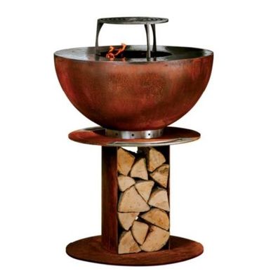 Stilo 1000 Plancha Grill Gartenkamin Cortenstahl